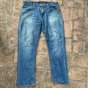Lucky Brand 32 x 28 blue jeans 410 athletic slim
